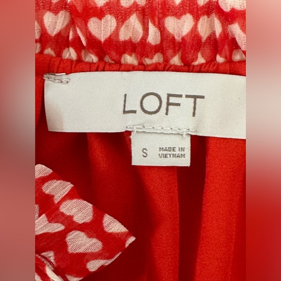 LOFT Red and White Tiered Tie Front Sundress 🌴☀️ - Picture 8 of 11